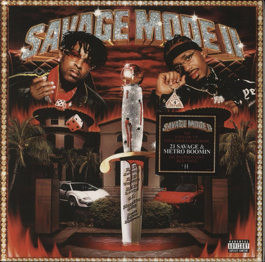 21 Savage & Metro Boomin – Savage Mode II - Translucent Red {vinyl LP}