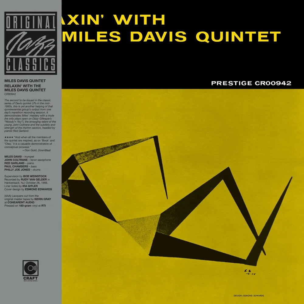 The Miles Davis Quintet - Relaxin' With The Miles Davis Quintet - Original Jazz Classics Series LP (180g black tip-on w obi) (Preorder: Ships October 9, 2026)