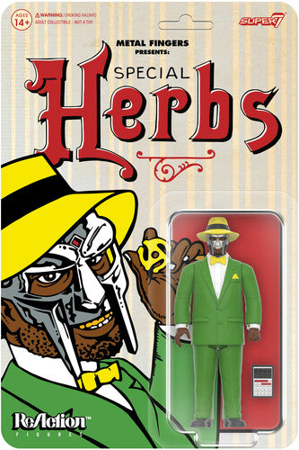 MF DOOM - Super7: MF DOOM - ReAction Figures Wv4 - Special Herbs (Action Figure, Collectible)