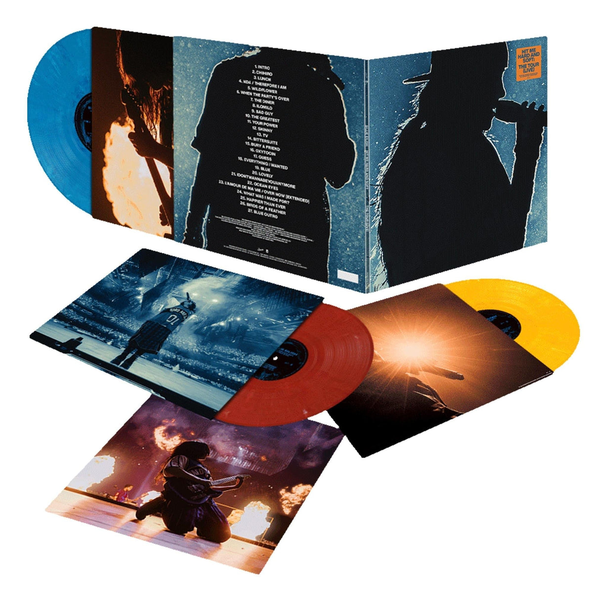 Billie Eilish - Hit Me Hard And Soft: The Tour (Live) - Tri Colour {vinyl LP}