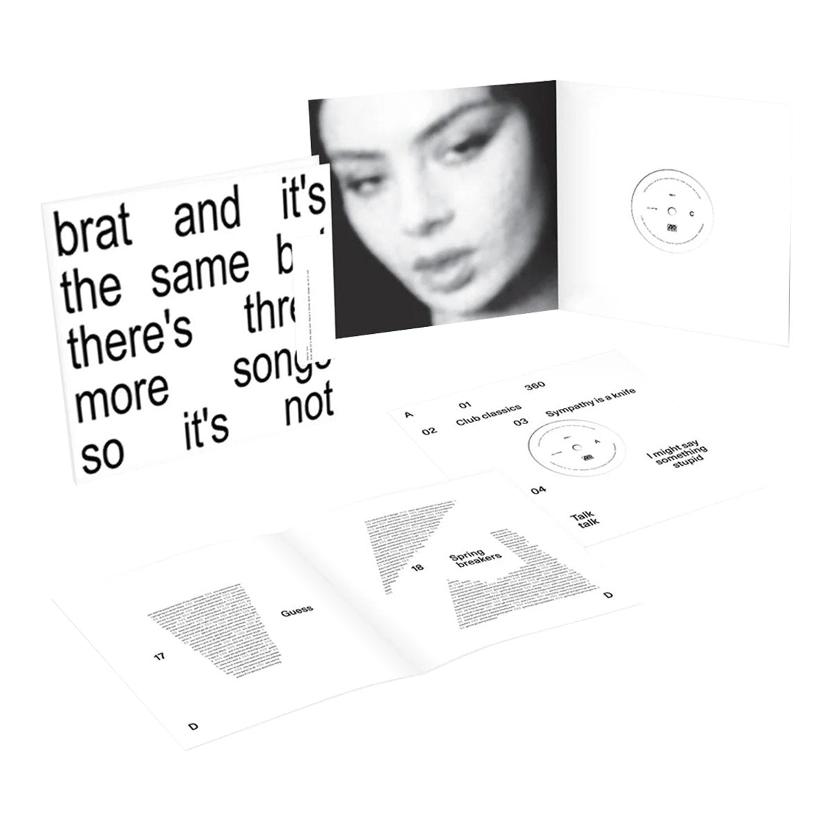 Charli XCX - Brat and it's the same but there's three more songs so it's not - White {vinyl LP}