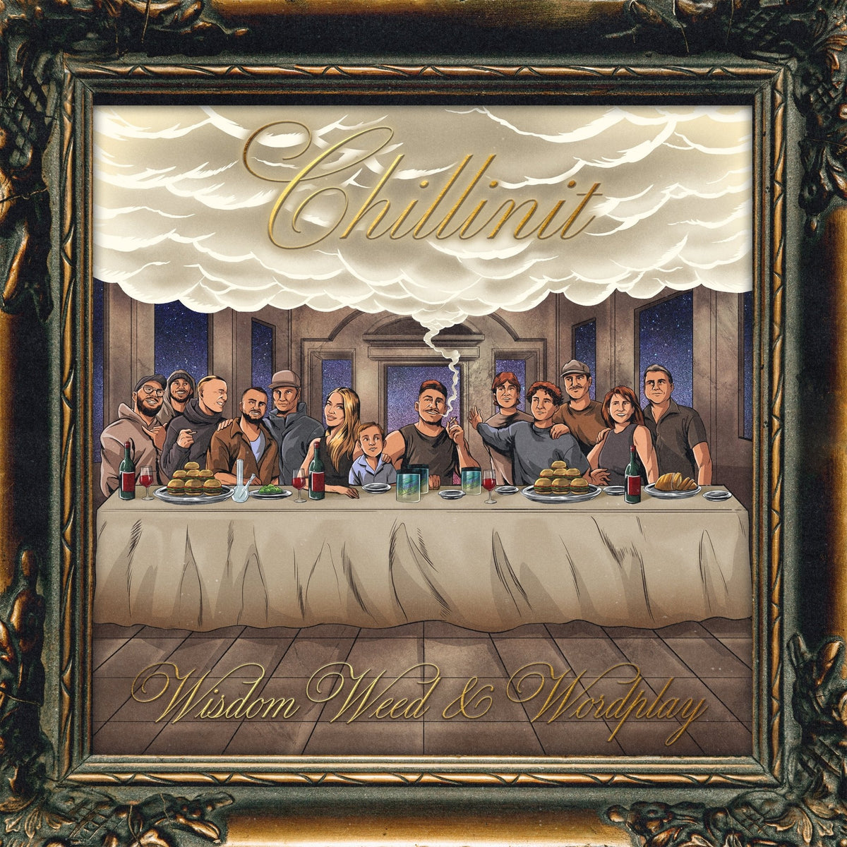 Chillinit - Wisdom, Weed & Wordplay - Midnight Splatter {vinyl LP}
