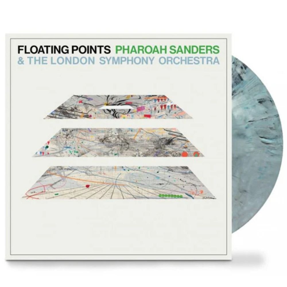 Floating Points, Pharoah Sanders & The London Symphony Orchestra - Promises - Blue Marbled {vinyl LP}