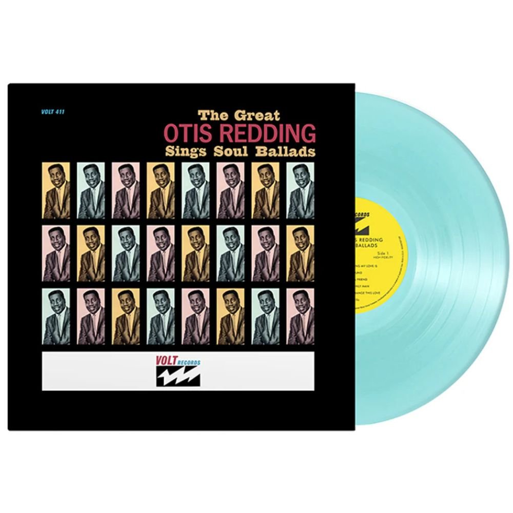 Otis Redding - Great Otis Redding Sings Soul Ballads - Light Blue Vinyl LP Record