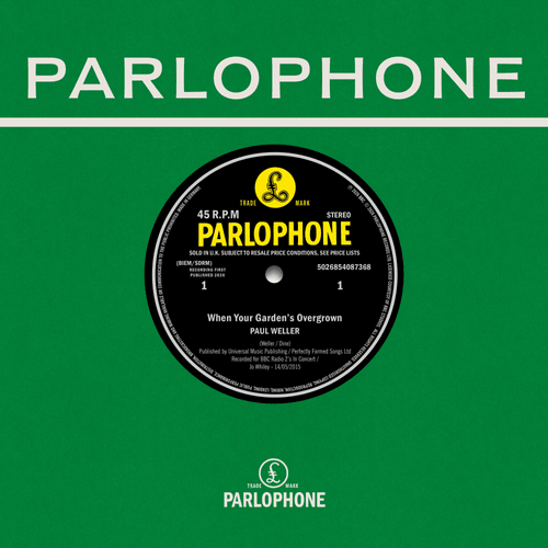 Paul Weller - When Your Garden's Overgrown / Boy About Town (Live At The BBC) - RSD 2026 7" Vinyl Record{vinyl LP}