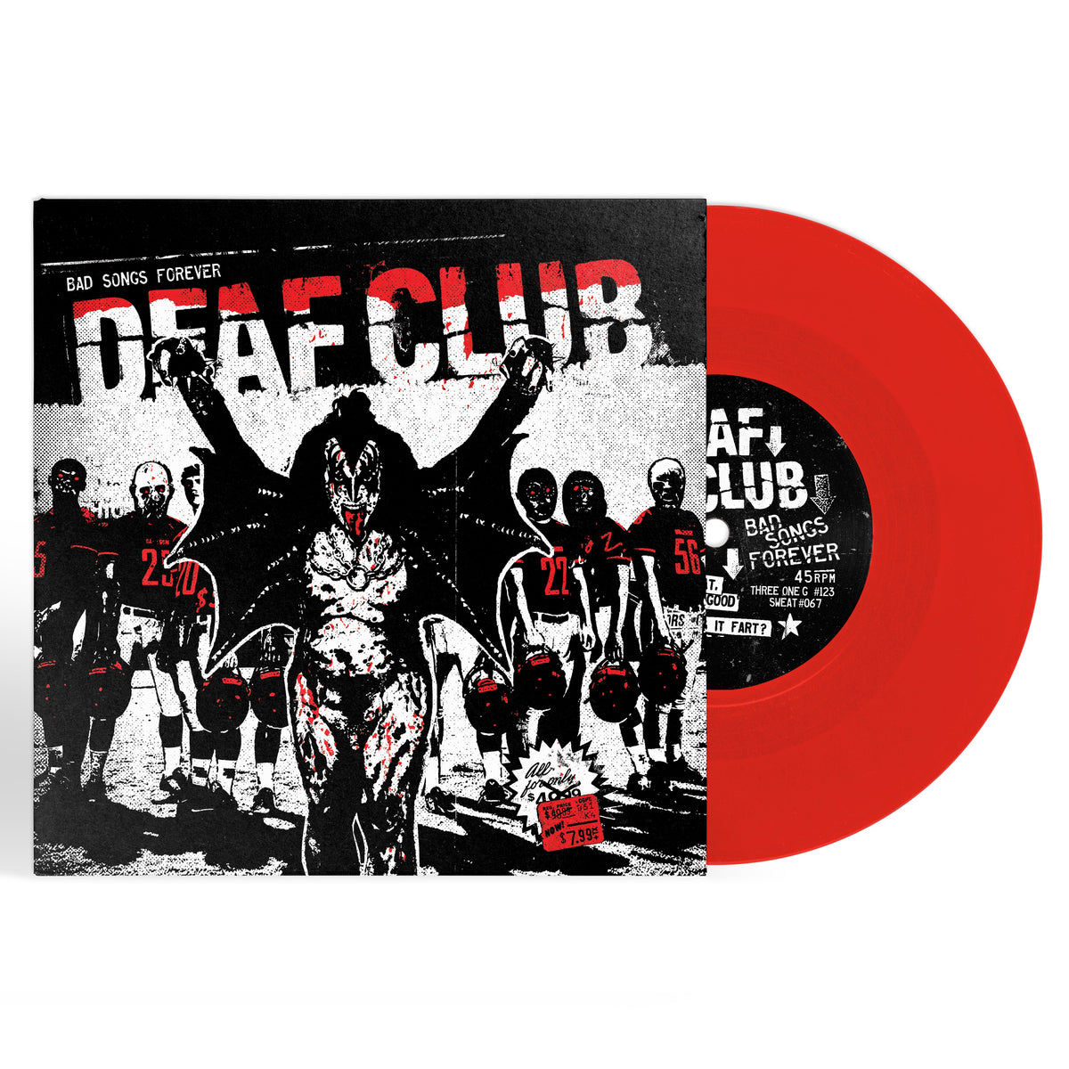 Deaf Club – Bad Songs Forever 7" (Red Vinyl)