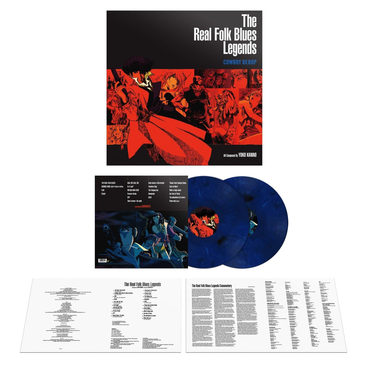 Seatbelts - Cowboy Bebop: The Real Folk Blues Legends - Dark Blue Marble {vinyl LP}
