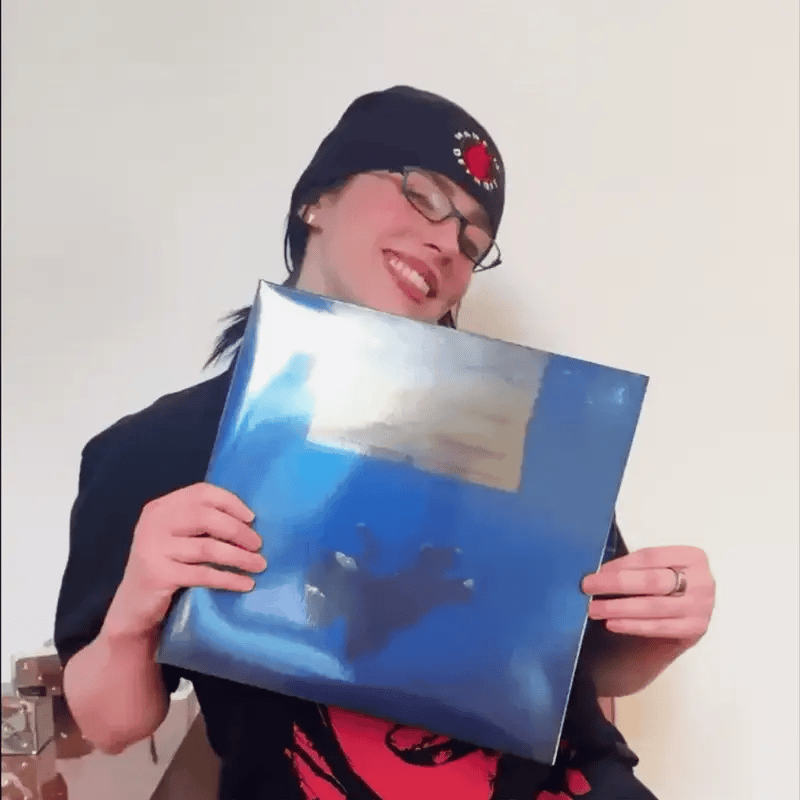 Billie Eilish - Hit Me Hard And Soft - Anniversary Dark Blue & Orange Splatter {vinyl LP}