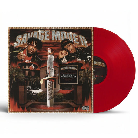 21 Savage & Metro Boomin ‎– Savage Mode II - Translucent Red  {vinyl LP}