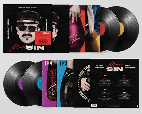 V/A - Disco Discharge Presents More Sin - Box Of Sin 2 4LP (Oversize Item Split, Boxed Set, Booklet, United Kingdom)