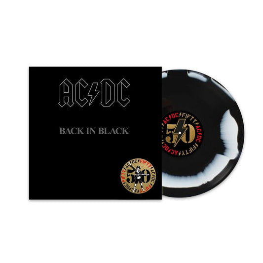 AC/DC - Back In Black - 50th Anniversary Black & White {Vinyl LP}