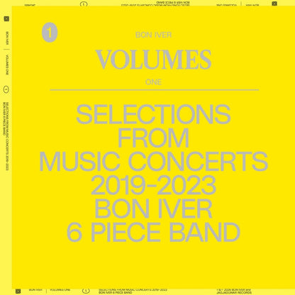 Bon Iver - Volumes: One Selections From Music Concerts 2019-2023 Bon Iver 6 Piece Band - {vinyl LP}