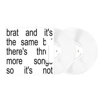 Charli XCX - Brat and it's the same but there's three more songs so it's not - White {vinyl LP}