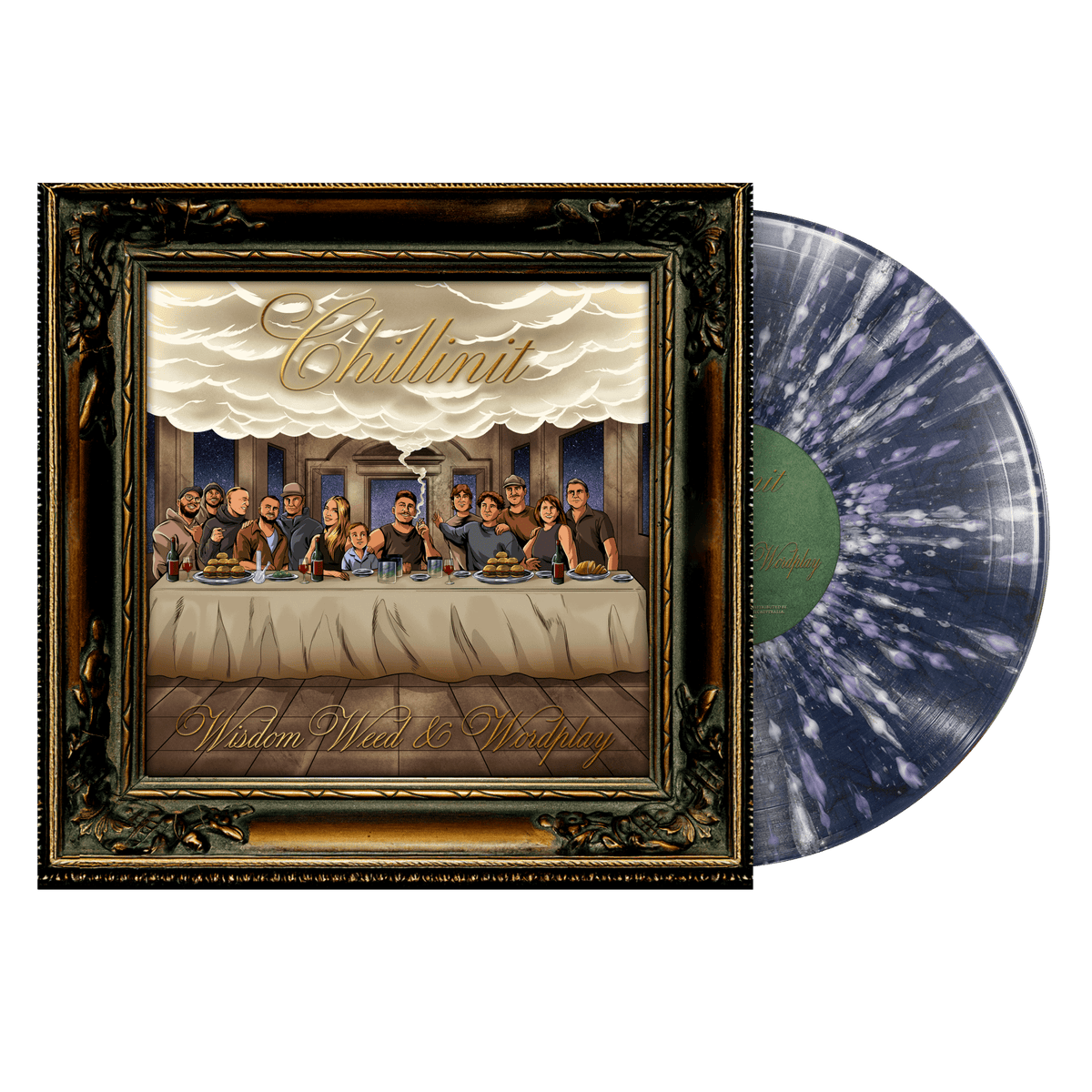 Chillinit - Wisdom, Weed & Wordplay - Midnight Splatter  {vinyl LP}