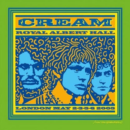 Cream - Live Royal Albert Hall London May 2-3-5-6 2005 (20th Anniversary Edition) - Blue &  green Splatter {vinyl LP}
