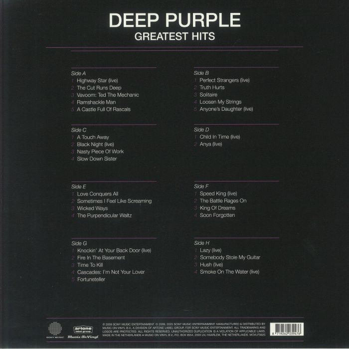 Deep Purple - Greatest Hits - {vinyl LP}