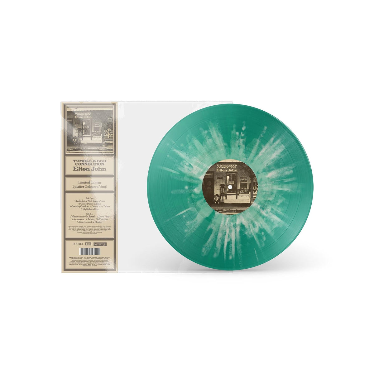 Elton John - Tumbleweed Connection - Green & White Splatter{vinyl LP}