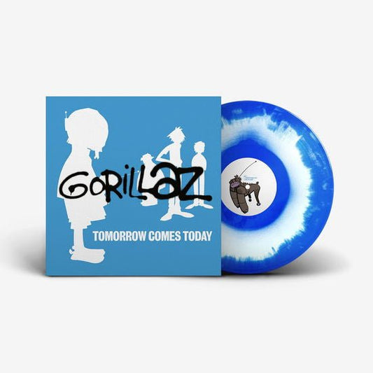 Gorillaz - Tomorrow Comes Today - White & Blue Vinyl EP Record{vinyl LP}