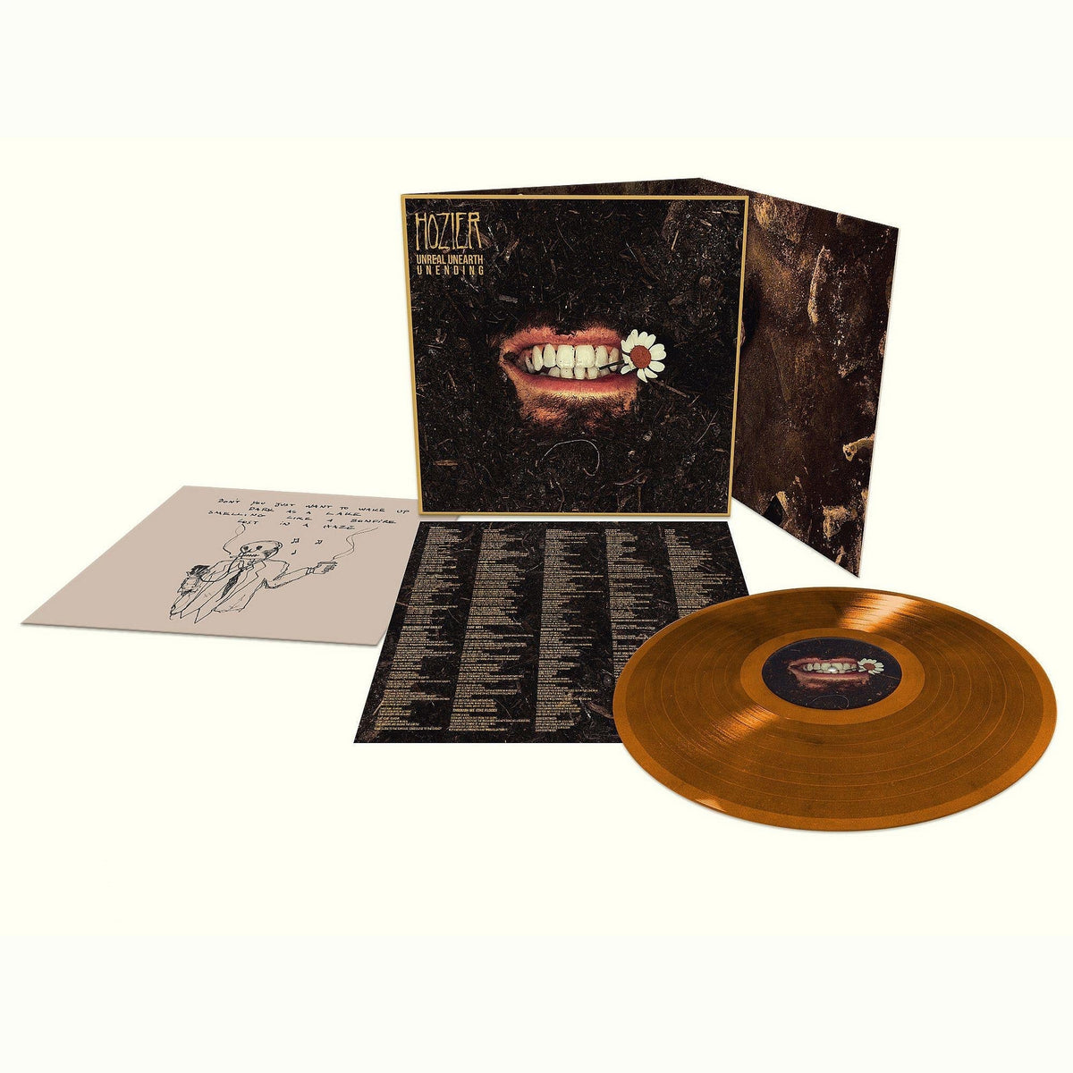Hozier - Unreal Unearth Unending - Deluxe Companion Raw Ochre{vinyl LP}