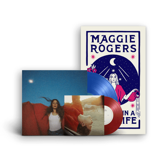 Maggie Rogers - Heard It In A Past Life - 5th Anniversary Blue {vinyl LP}  with Bonus Red 7" & Poster