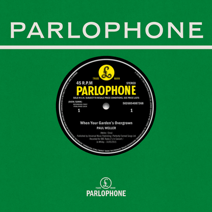 Paul Weller - When Your Garden's Overgrown / Boy About Town (Live At The BBC) - RSD 2026 7" Vinyl Record{vinyl LP}