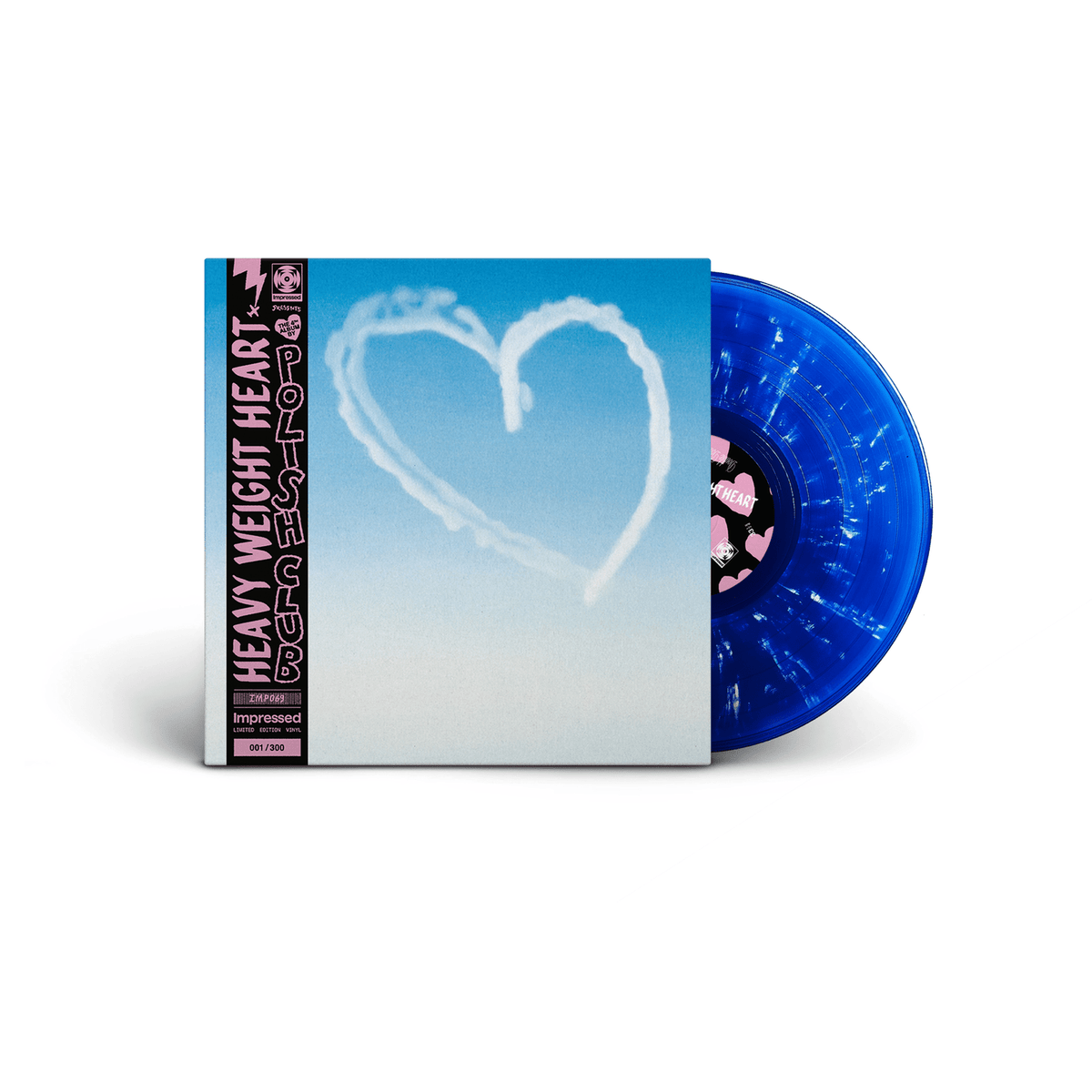 Polish Club - Heavy Weight Heart - Blue & White Splatter {vinyl LP}