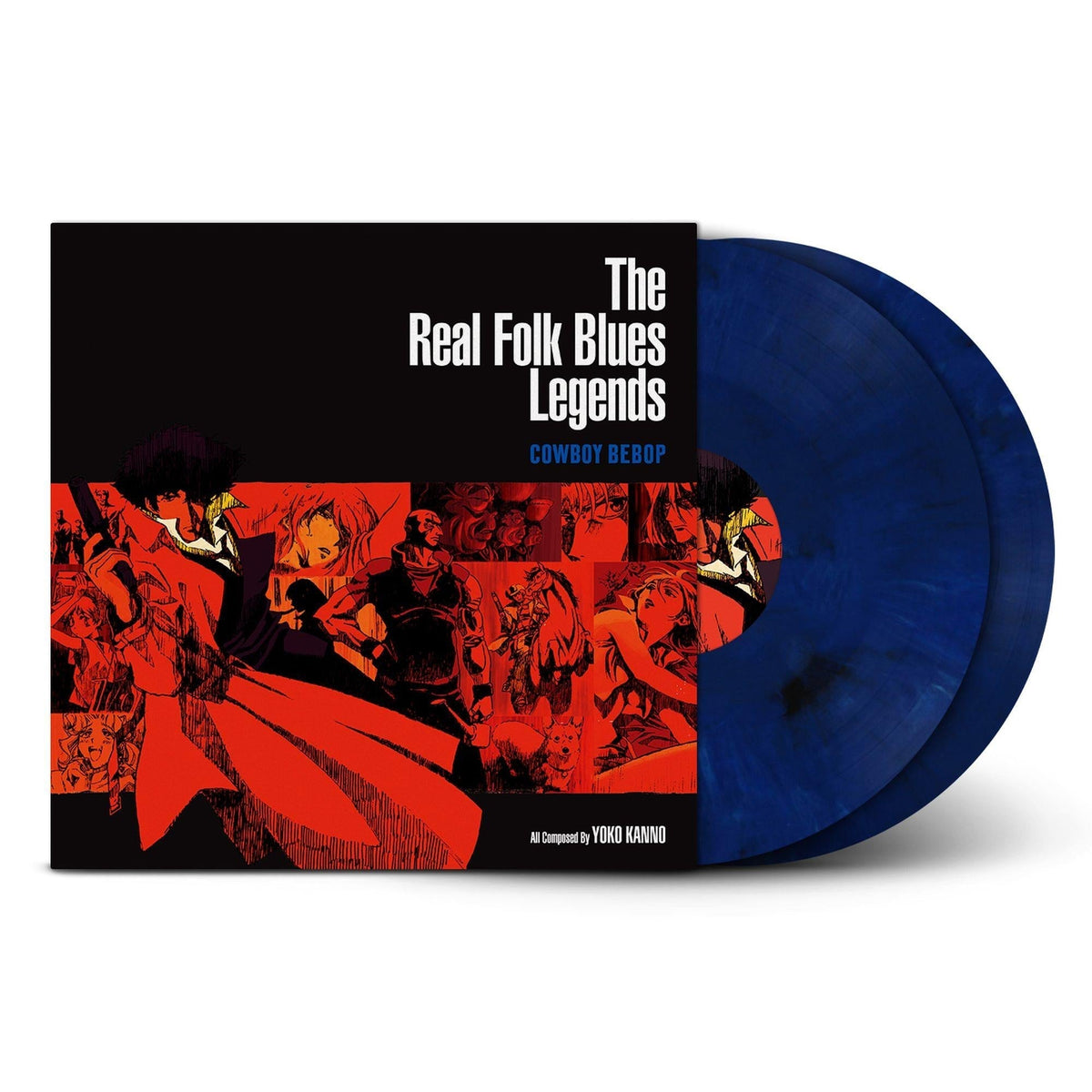 Seatbelts - Cowboy Bebop: The Real Folk Blues Legends - Dark Blue Marble {vinyl LP}