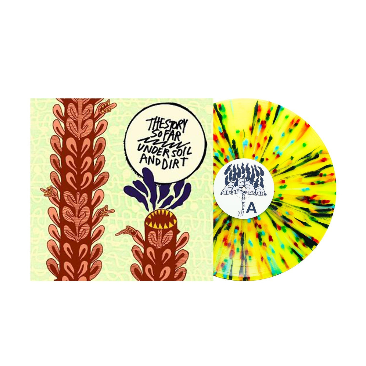 The Story So Far - Under Soil And Dirt - Yellow with Rainbow Splatter {vinyl LP}