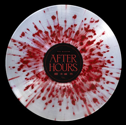 The Weeknd - After Hours - Clear & Red Splatter Vinyl LP Record