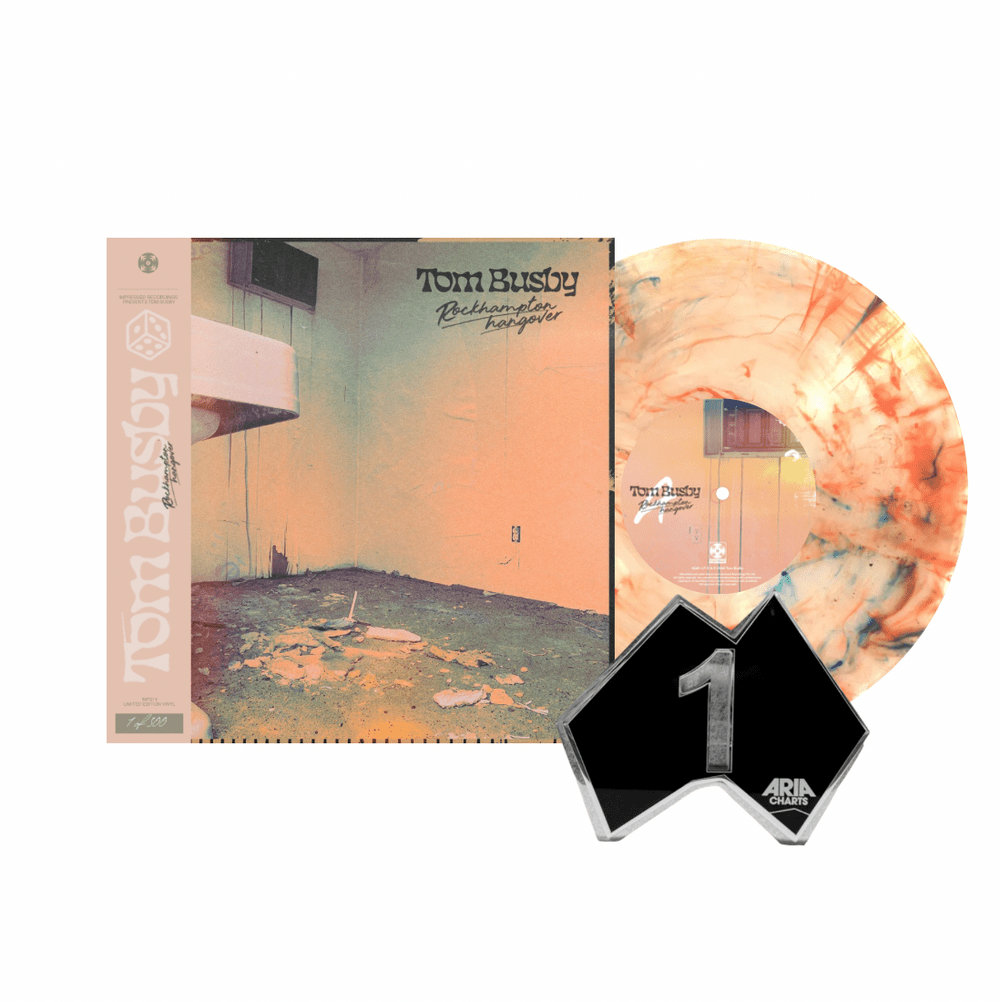 Tom Busby - Rockhampton Hangover - Clear, Orange & Green Marble {Vinyl LP}