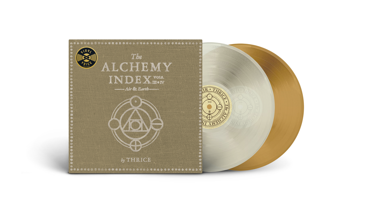 Thrice - The Alchemy Index, Vols. 3 & 4: Air & Earth 2LP (Clear & Tan Colored Vinyl)